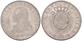 Carlo Emanuele IV (1796-1802) Mezzo scudo 1798 - Nomisma 481 AG (g 17,52) R Graffietti di conio al R/, debolezze centrali di conio ma esemplare ancora...