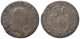 Carlo Emanuele IV (1796-1802) 7,6 Soldi 1800 - Nomisma 487 MI (g 4,46)
MB
