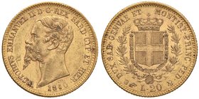 Vittorio Emanuele II (1849-1861) 20 Lire 1860 T - Nomisma 762 AU
BB+