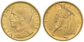Vittorio Emanuele III (1900-1946) 50 Lire 1931 A. X - Nomisma 1068 AU
FDC