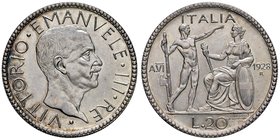 Vittorio Emanuele III (1900-1946) 20 lire 1928 - Nomisma 1085 AG Bellissima patina
FDC