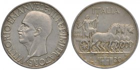 Vittorio Emanuele III (1900-1946) 20 Lire 1936 - Nomisma 1094; Pag. 681 AG Colpetto al bordo
qSPL