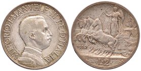 Vittorio Emanuele III (1900-1946) 2 Lire 1910 - Nomisma 1159 AG
BB