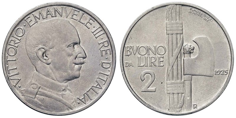 Vittorio Emanuele III (1900-1946) 2 Lire 1925 - Nomisma 1169 NI
qFDC