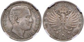 Vittorio Emanuele III (1900-1946) Lira 1902 - Nomisma 1194 AG In slab NGC MS65 2827804-011
FDC