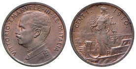 Vittorio Emanuele III (1900-1946) Centesimo 1910 - Nomisma 1398 CU
FDC