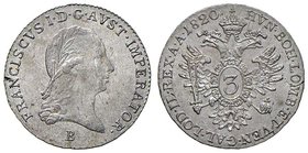 AUSTRIA Franz I (1806-1835) 3 Kreuzer 1820 B - KM 2118 AG (g 1,64)
SPL