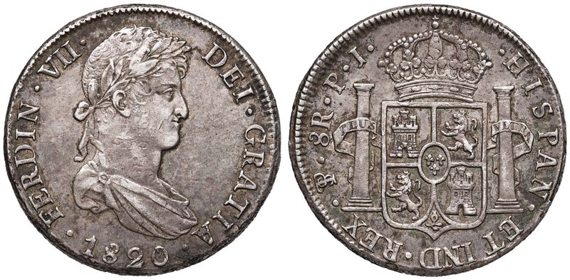 BOLIVIA Fernando VII (1808-1824) 8 Reales 1820 Potosì - KM 84 AG (g 27,10)
BB/B...