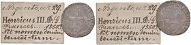 FRANCIA Henri III (1573-1589) ¼ Ecu 1580? - Dupl. 1113 AG (g 8,53) Con cartellino di vecchia raccolta
qBB