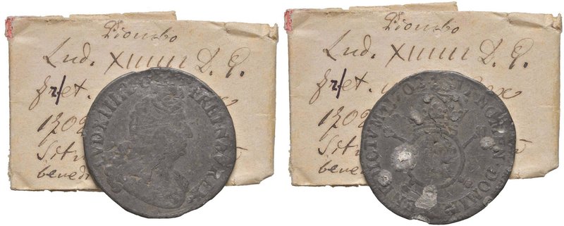 FRANCIA Louis XIV (1643-1715) Ecu - Falso d’epoca (g 9,40) Con cartellino di vec...