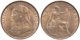 GRAN BRETAGNA Victoria (1876-1901) One Penny 1900 - KM 790 CU (g 9,48) Piccoli segni nel busto
FDC