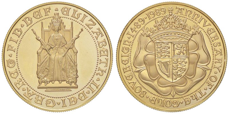 GRAN BRETAGNA Elisabetta (1952-) 5 Sterline 1989 - Fr. 432 AU (g 39,94)
FDC