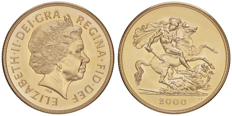 GRAN BRETAGNA Elisabetta (1952-) 5 Sterline 2000 - Fr. 452 AU (g 39,94)
FDC