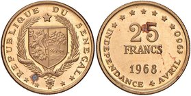 SENEGAL 25 Franchi 1968 - Fr. 3 AU (g 8,00)
FS