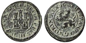 SPAGNA Felipe III (1598-1621) 2 Maravedis 1600 Segovia C - Cal. 800 AE (g 2,45)
qSPL