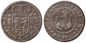 SPAGNA Felipe V (1700-1746) IIII Maravedis 1719 Segovia - Cal. 1991 AE (g 8,02)
BB