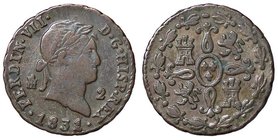 SPAGNA Fernando VII (1815-1833) 2 Maravedis 1831 Segovia - CU g (2,62)
BB