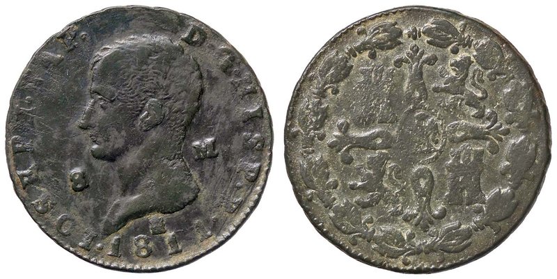 SPAGNA José Napoleón (1808-1814) 8 Maravedis 1811 - Cal. 101 CU (g 11,53)
BB