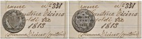 SVIZZERA Canton Ticino 3 Soldi 1813 - MI (g 1,79) Con cartellino di vecchia raccolta
BB