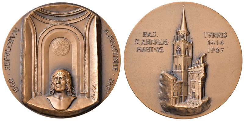 MANTOVA Concattedrale di Mantova di Sant’Andrea Medaglia 1987 - Opus: Falchi - A...