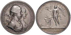 Anno 1760 - Per il matrimonio di Isabella di Borbone-Parma con Giuseppe d’Asburgo-Lorena Argento - 39 mm - 26,11 gr. - R2 Opus: Anton Franz Widemann -...