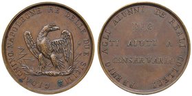 Anno 1809 (postuma 1840) - Premio dei Collegi Reali di Napoli per le Classi Superiori Bronzo - 31 mm - 15,17 gr. - R2 - D’Auria n. 88 - Ricciardi n. 9...