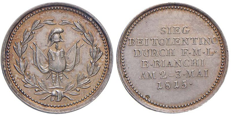 Anno 1815 - “Per la marcia degli Austriaci sulle tre strade di accesso a Napoli”...
