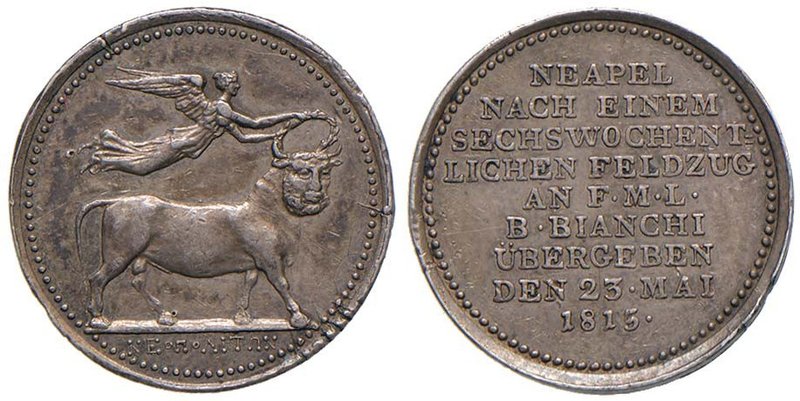 Anno 1815 - “Per la marcia degli Austriaci sulle tre strade di accesso a Napoli”...