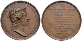 Anno 1818 - Per la visita alla Zecca di Napoli del Re e Carlo IV di Spagna Bronzo - 48,5 mm - 57,83 gr. - R(R2) - Opus: Vincenzo Catenacci - D’Auria n...
