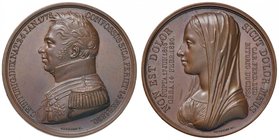 Anno 1820 - Maria Carolina di Borbone, per la morte del Duca di Berry Bronzo - 41,2 mm - 42,86 gr. - R - Opus: Gayrard Raymond - Coniata a Parigi. Al ...