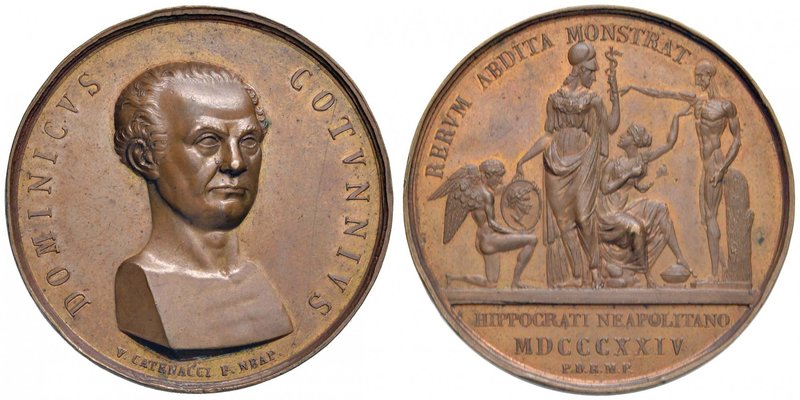 Anno 1824 - In memoria di Domenico Cotugno Bronzo - 45,6 mm - 53,16 gr. - R3 - O...