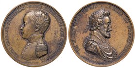 Anno 1828 - Per il soggiorno della Principessa Maria Carolina di Borbone, Duchessa di Berry nella cittadina di Pau Bronzo argentato - 50,6 mm - 60,06 ...