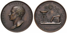 Anno 1830 - Gli uomini illustri del Regno delle Due Sicilie - Marco Tullio Cicerone Bronzo - 40,6 mm - 41,37 gr. - C - Opus: Vincenzo Catenacci - D’Au...