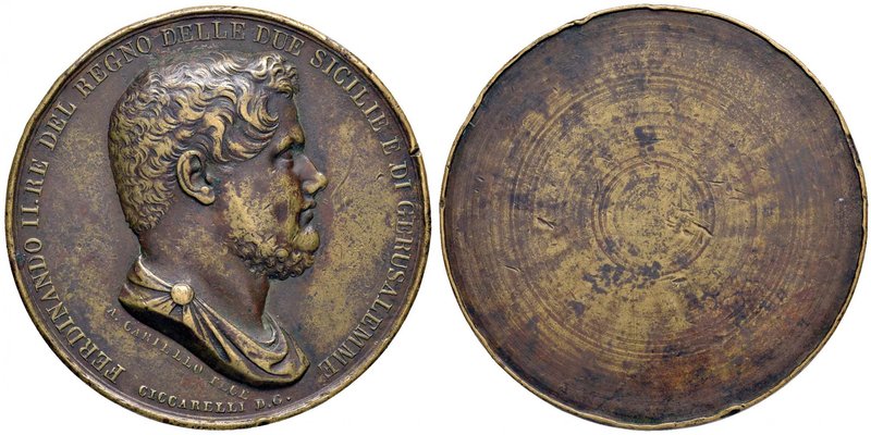 Anno 1836 - Medaglia premio senza data di Ferdinando II - Medaglia che necessita...