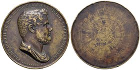 Anno 1836 - Medaglia premio senza data di Ferdinando II - Medaglia che necessita di approfondimento. Bronzo - 45,2 mm - 39,00 gr. - R4 - Opus: Andrea ...