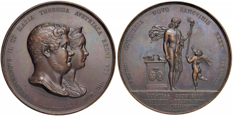 Anno 1837 - Seconde nozze del re Ferdinando II di Borbone con Maria Teresa d’Aus...