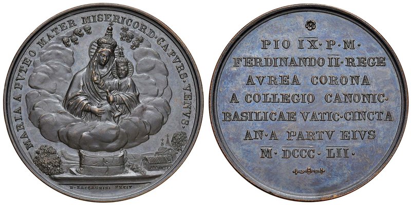 Anno 1852 -Incoronazione della Vergine del Pozzo in Capurso Bronzo - 40,3 mm - 2...