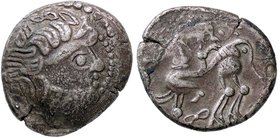 CELTI - EUROPA CENTRALE - Celti del Danubio - Tetradracma - Testa di Zeus stilizzata a d. /R Cavaliere e cavallo stilizzati a s. (AG g. 9,35)
qBB