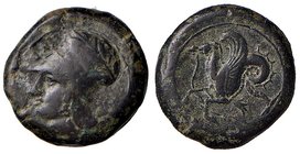 GRECHE - SICILIA - Siracusa (425-IV sec. a.C.) - Litra - Testa elmata di Atena a s. /R Ippocampo a s. Mont. 5077; S. Ans. 426 (AE g. 8,81)
BB+