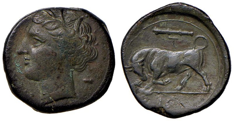 GRECHE - SICILIA - Siracusa - Agatocle (317-289 a.C.) - AE 22 - Testa di Persefo...
