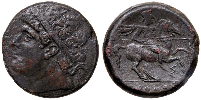 GRECHE - SICILIA - Siracusa - Gerone II (274-216 a.C.) - AE 28 - Testa diademata...
