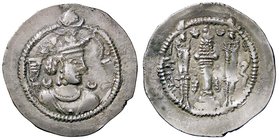 GRECHE - SASSANIDI - Peroz (459-484) - Dracma - Busto coronato a d. /R Altare del fuoco con ai lati due attendenti stanti (AG g. 4,14)
BB-SPL