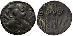 GRECHE - TRIBU' DEGLI UNNI - Anonime - Dracma - Busto a s. /R Altare del fuoco (MI g. 2,9)Imitazione della dracma sassanide
BB