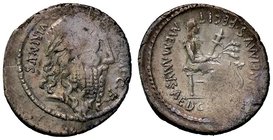 ROMANE REPUBBLICANE - MEMMIA - C. Memmius C. f. (56 a.C.) - Denario - Testa di Romolo a d. /R Cerere seduta a d. con spighe e una torcia; davanti, un ...