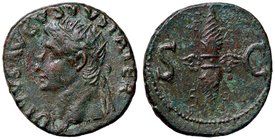 ROMANE IMPERIALI - Augusto (27 a.C.-14 d.C.) - Dupondio - Testa radiata a s. /R Fulmine alato C. 249 (AE g. 10,66)
BB-SPL