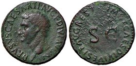 ROMANE IMPERIALI - Druso († 23) - Asse - Testa a s. /R SC entro corona C. 6; RIC 437 R (AE g. 9,2)
bel BB