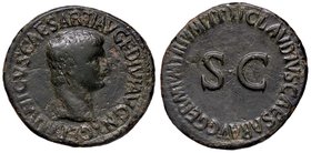 ROMANE IMPERIALI - Germanico († 19) - Asse - Testa a d. /R SC entro corona C. 9 (AE g. 11)
BB/BB+
