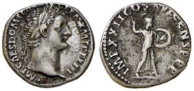 ROMANE IMPERIALI - Domiziano (81-96) - Denario - Busto laureato a d. /R Minerva combattente a d. RIC 761 (AG g. 3,24)
BB