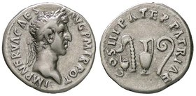 ROMANE IMPERIALI - Nerva (96-98) - Denario - Testa laureata a d. /R Strumenti sacrificali C. 48; RIC 24 (AG g. 3,16)
BB