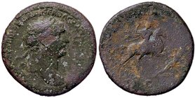 ROMANE IMPERIALI - Traiano (98-117) - Sesterzio - Busto laureato a d. /R Traiano su cavallo al galoppo a d.; a terra, un nemico C. 503 (AE g. 24,03)
...